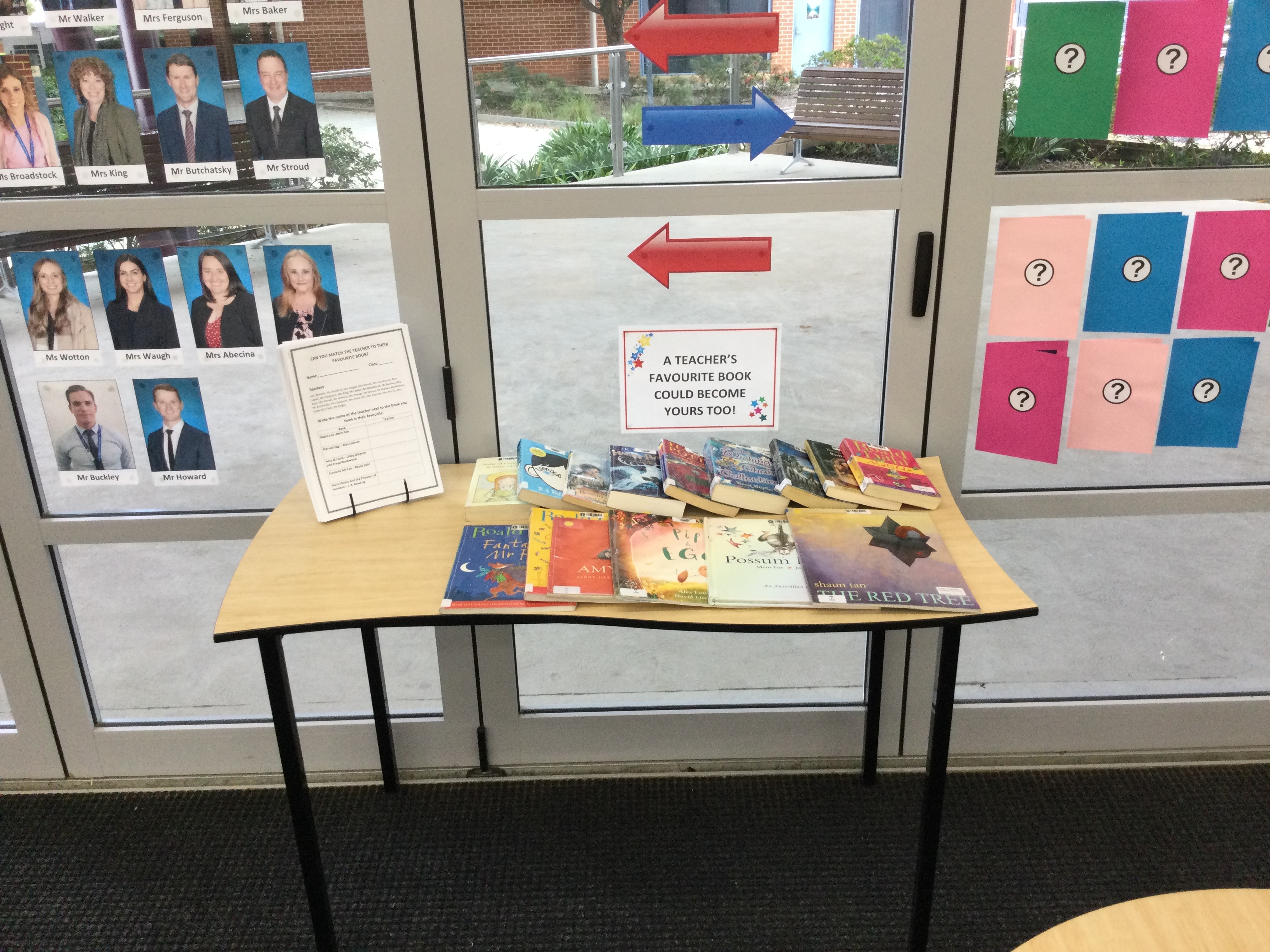 Can you guess your teachers favourite book? - Library Display