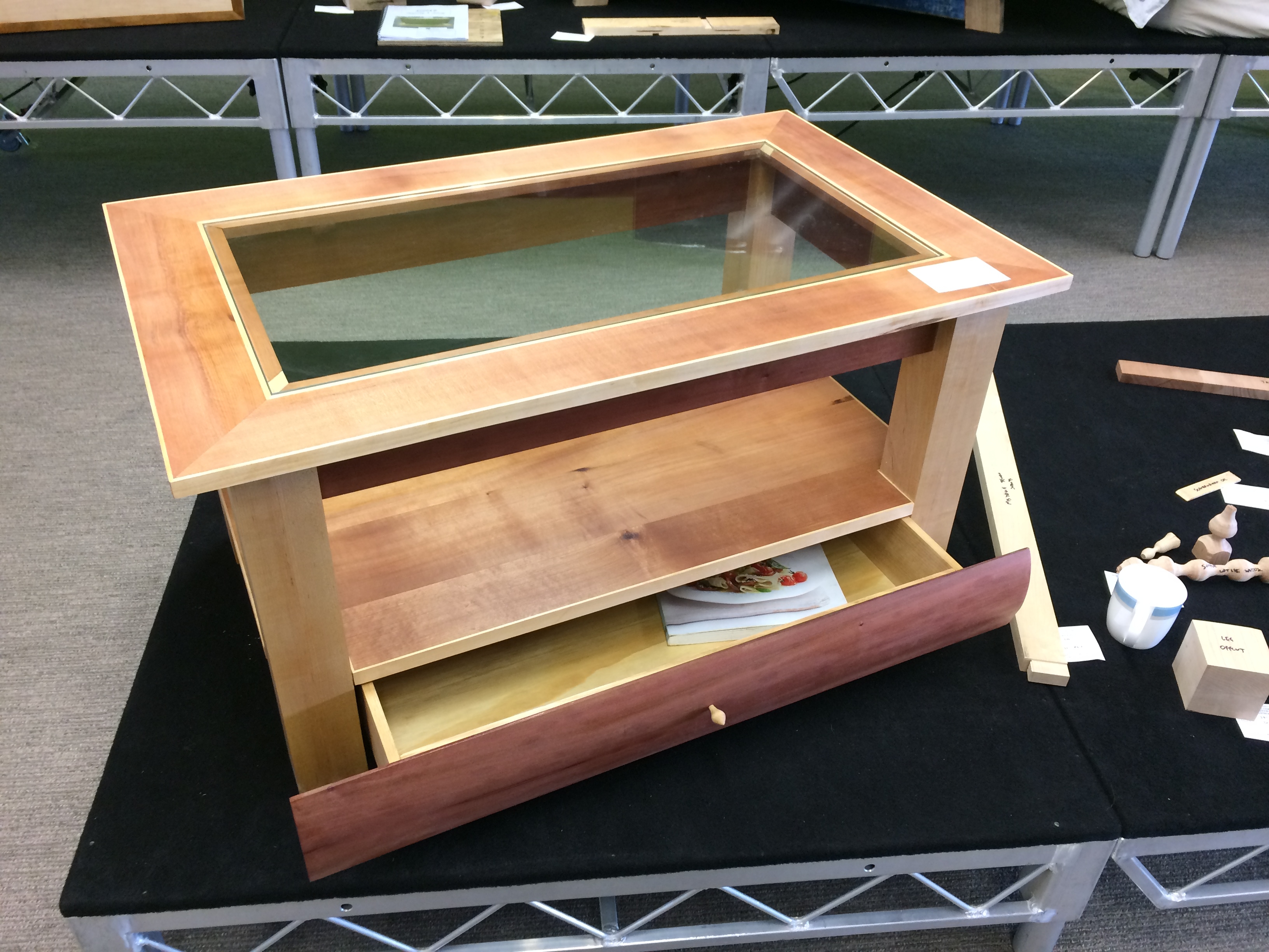 Coffee Table made from Tasmanian Myrtle and Rock Maple Timbers