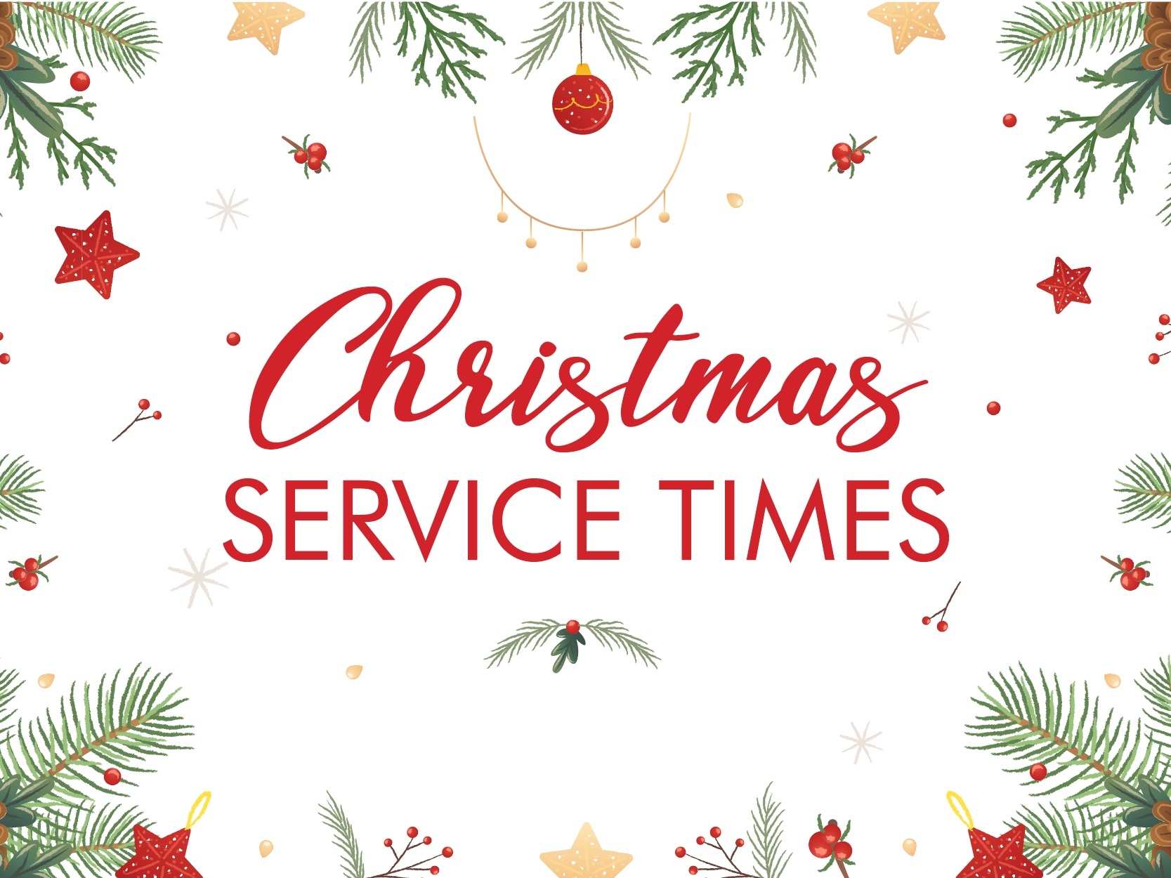 Christmas Service Times