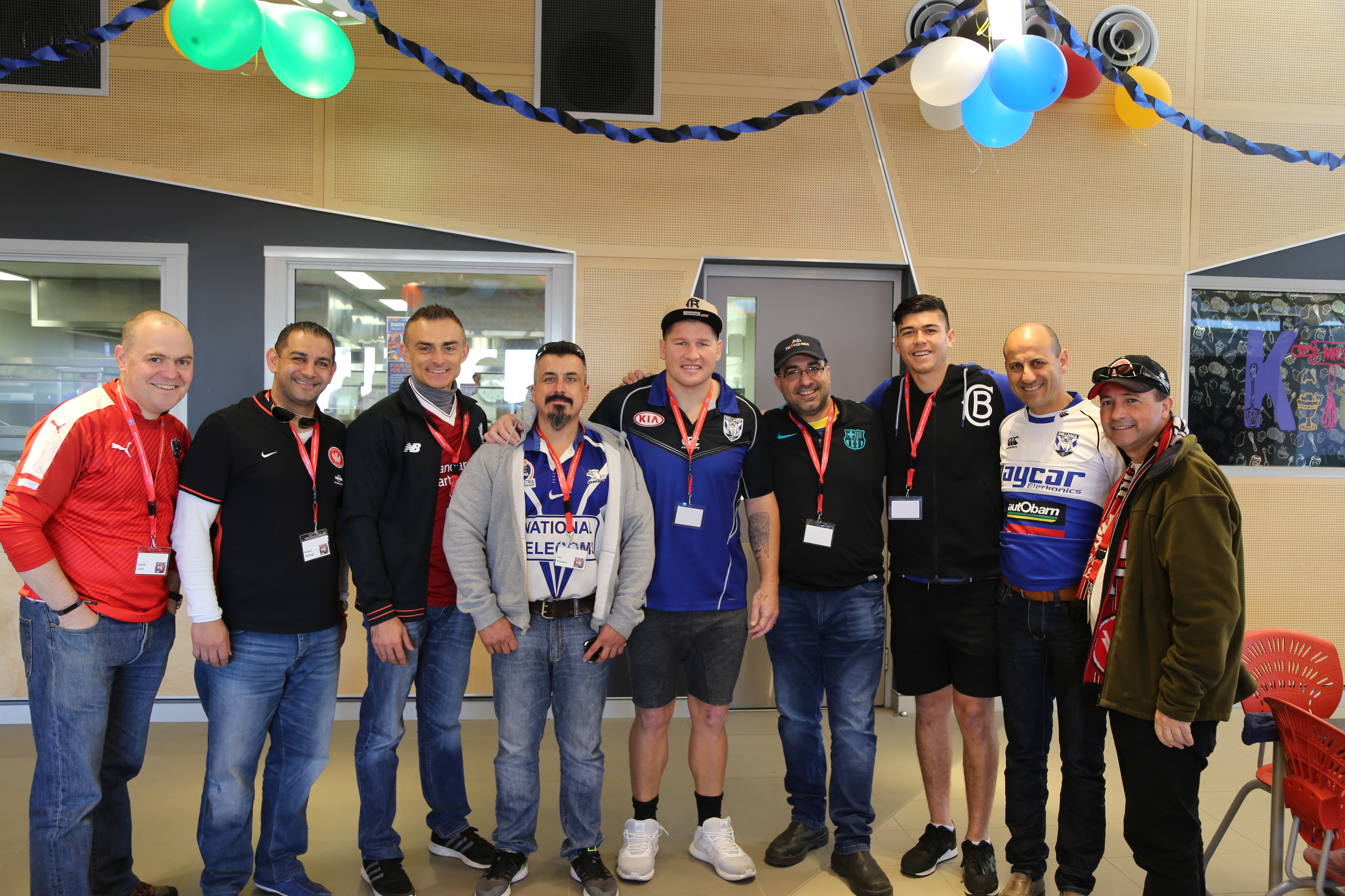 Dads Day in the canteen, MRK, Dads, Cantebury Bulldogs, Bulldogs, fan, Brad Eastwood, Brad Abbey