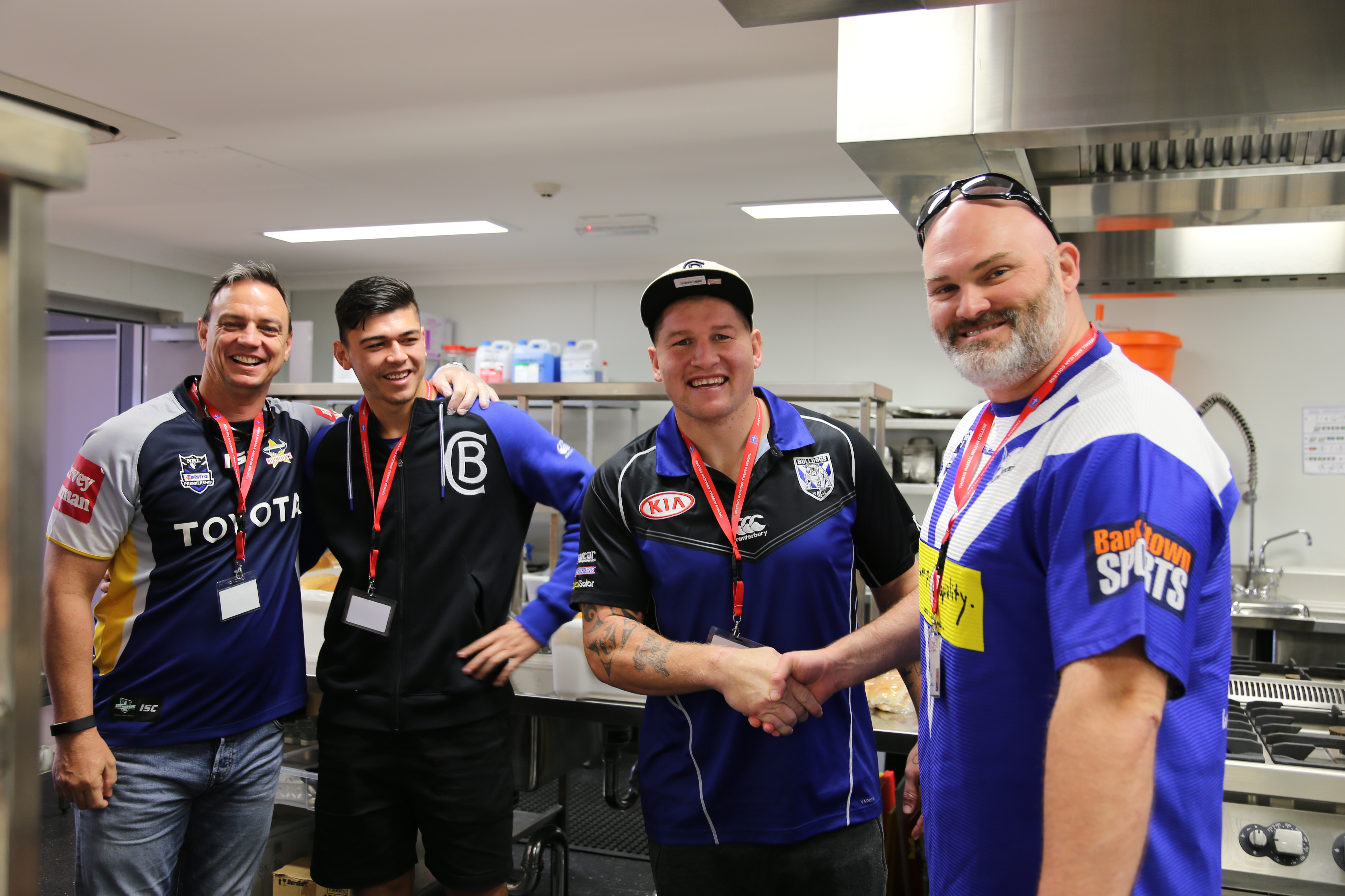 Dads Day in the canteen, MRK, Dads, Cantebury Bulldogs, Bulldogs, fan, Brad Eastwood, Brad Abbey