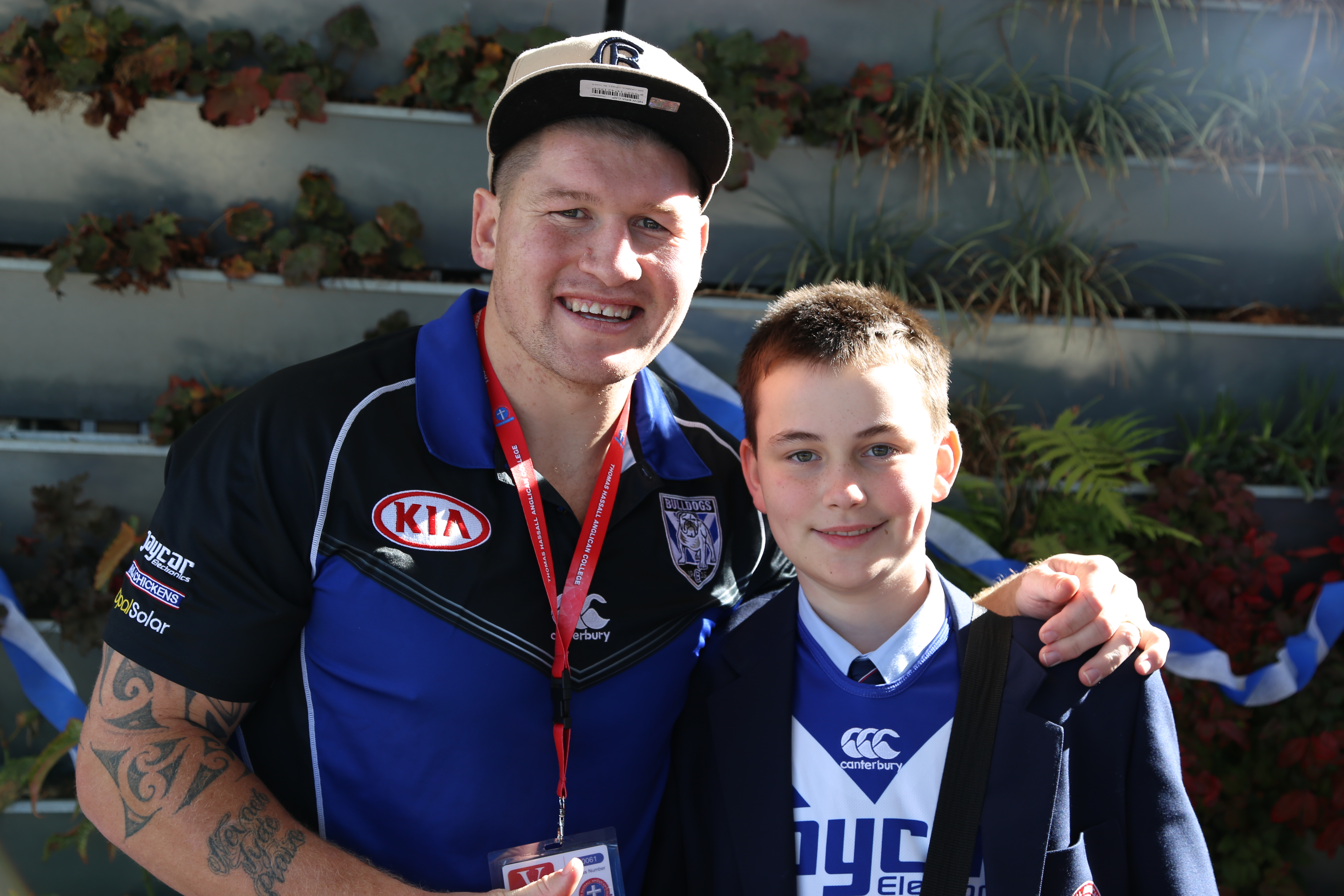 Dads Day in the canteen, MRK, Dads, Cantebury Bulldogs, Bulldogs, fan, Brad Eastwood, Brad Abbey