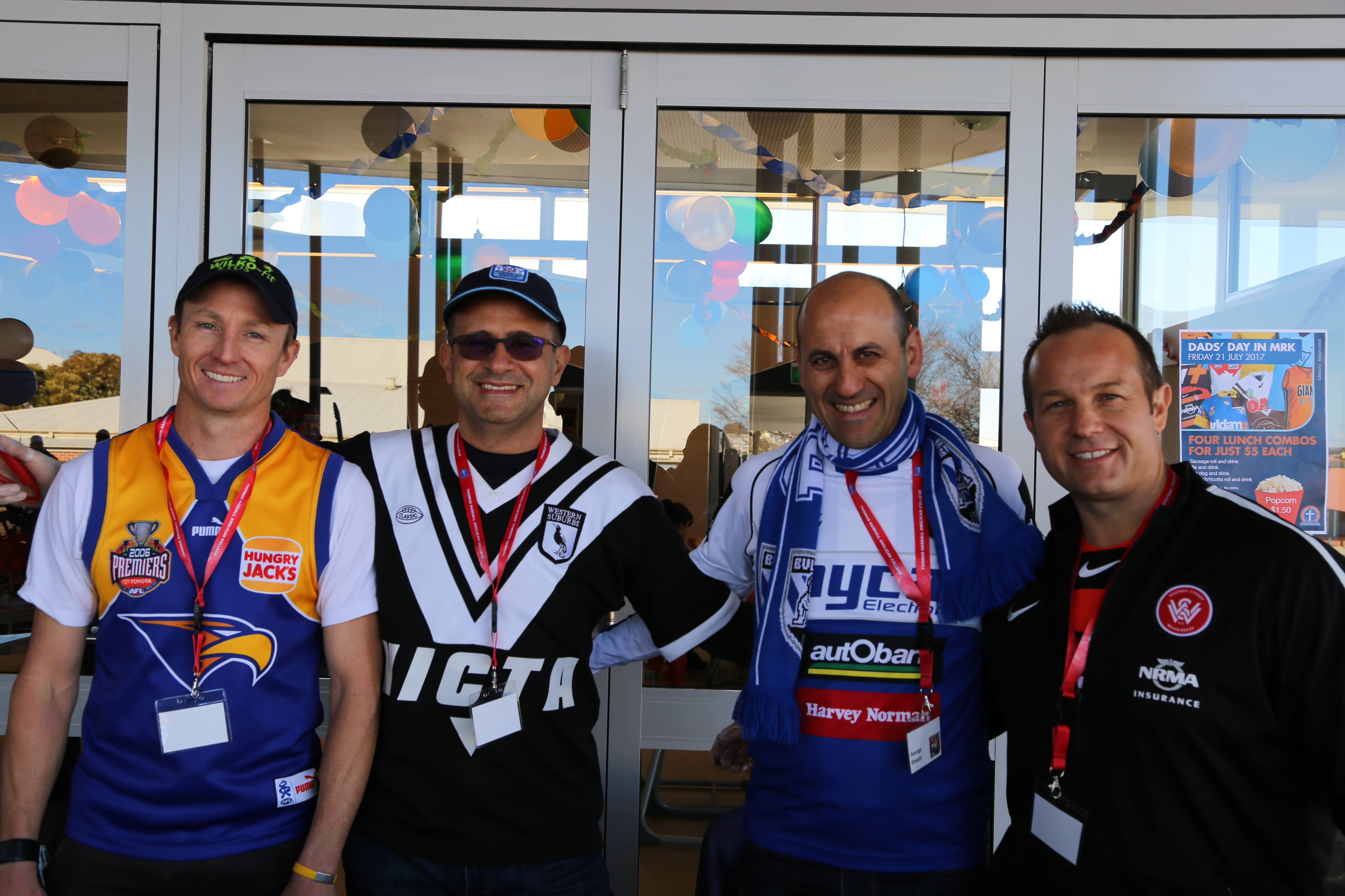 Dads Day in the canteen, MRK, Dads, Cantebury Bulldogs, Bulldogs, fan, Brad Eastwood, Brad Abbey