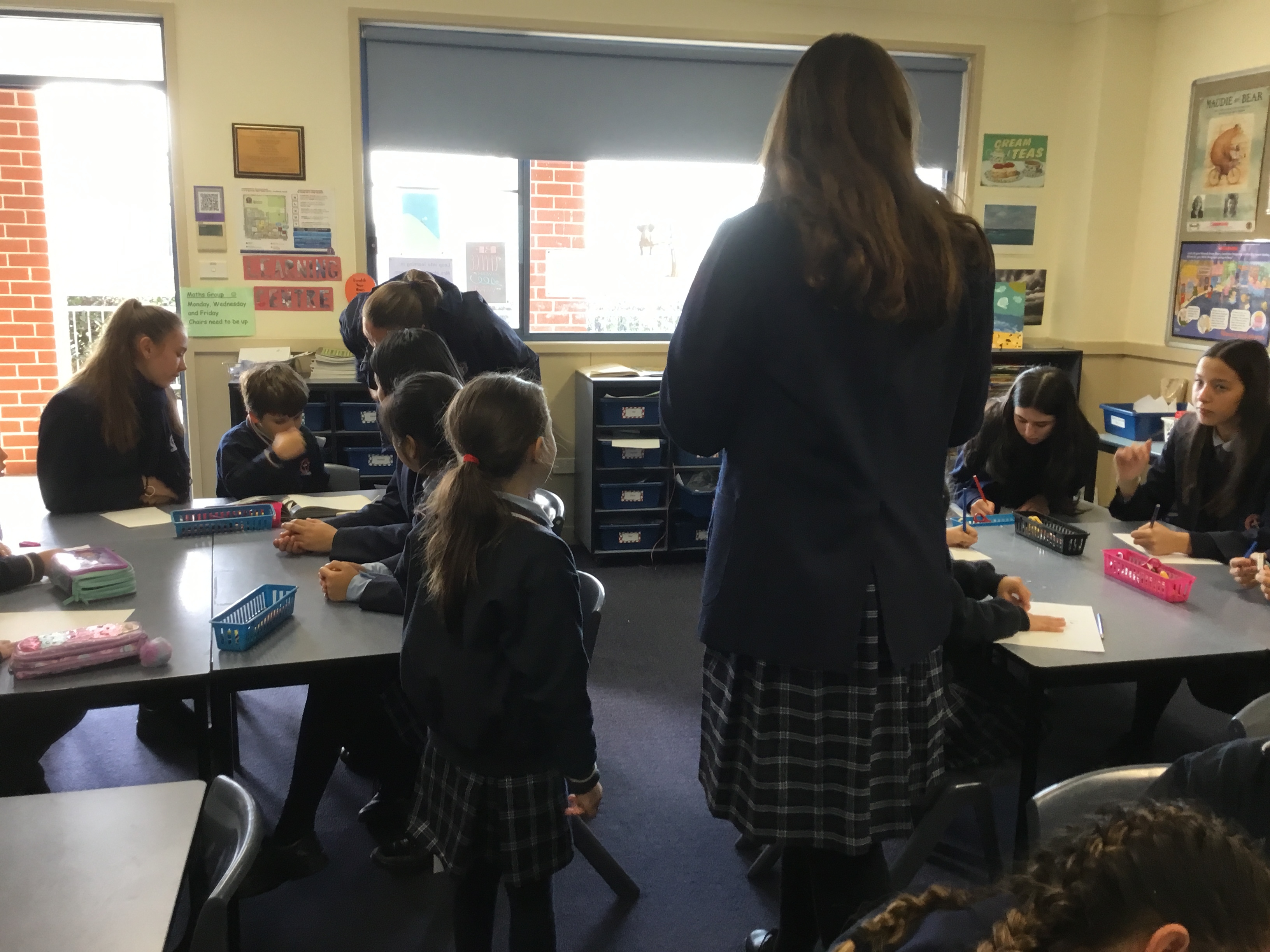 Year 2 and Year 9 Child Studies work together