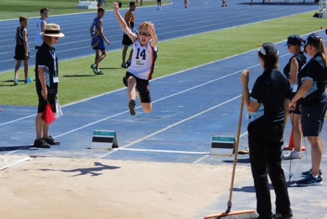 PSSA long jump Luke Moran athletics