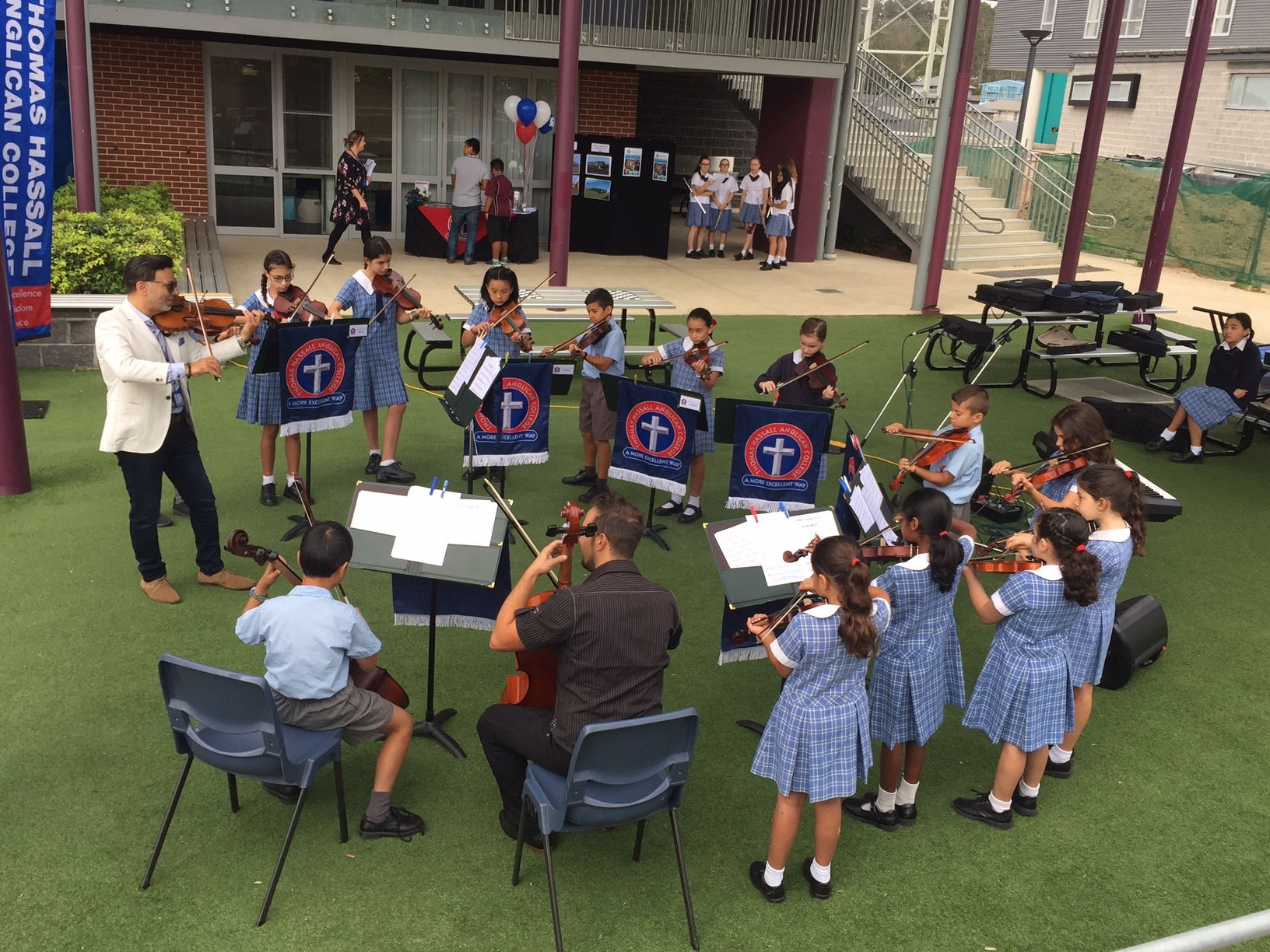 Students musicians perform