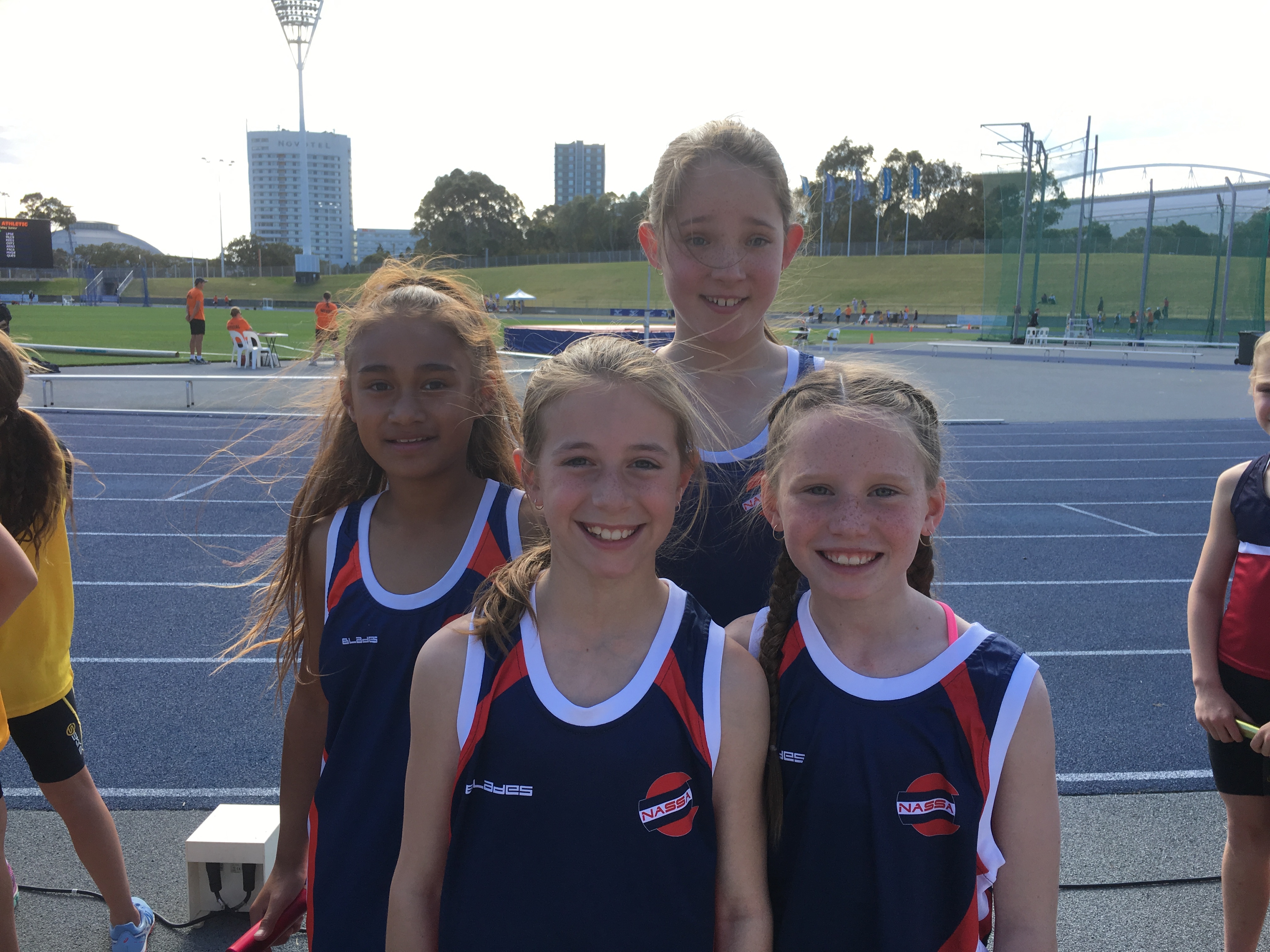 Junior girls relay team athletics