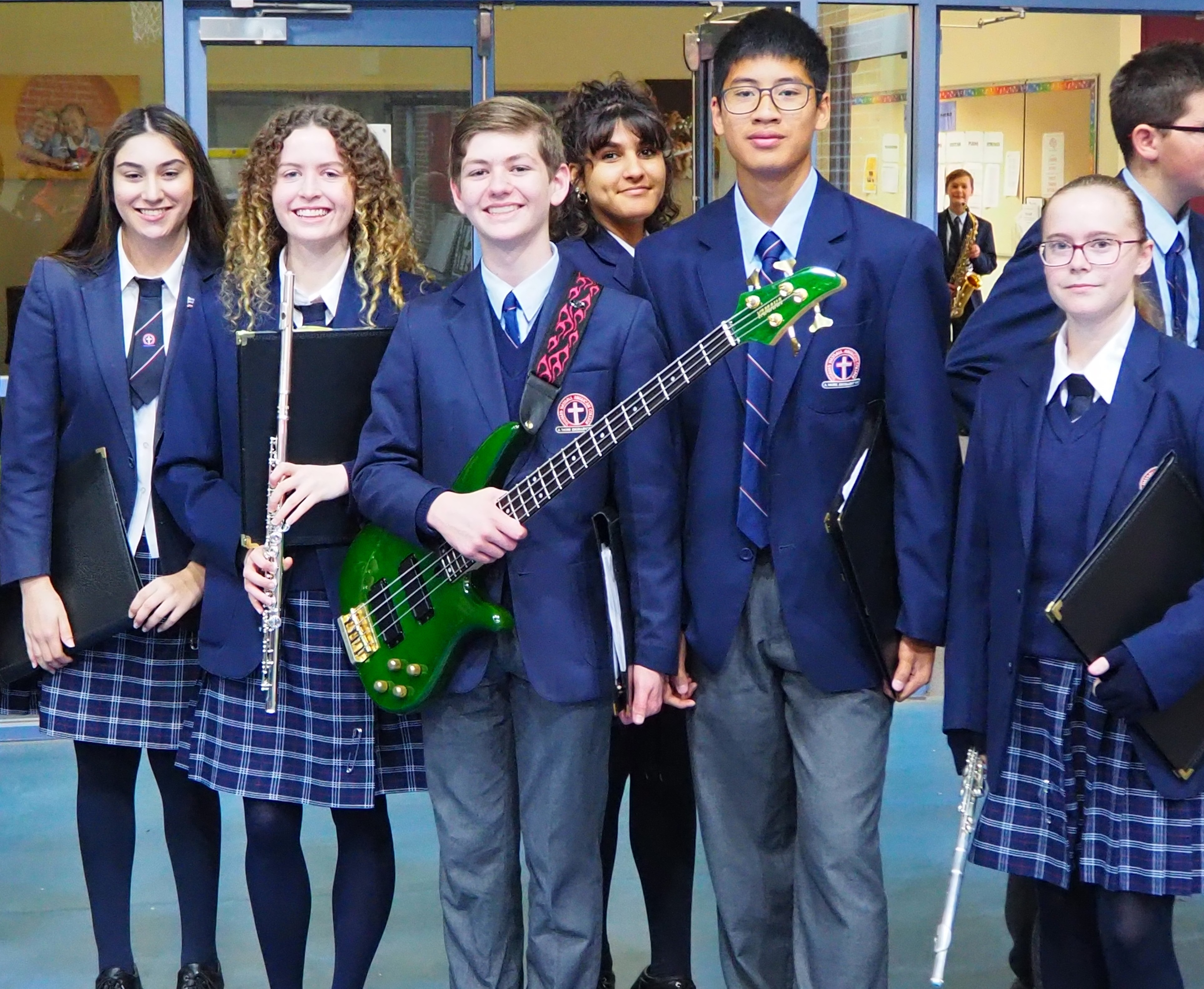 Students with Instruments