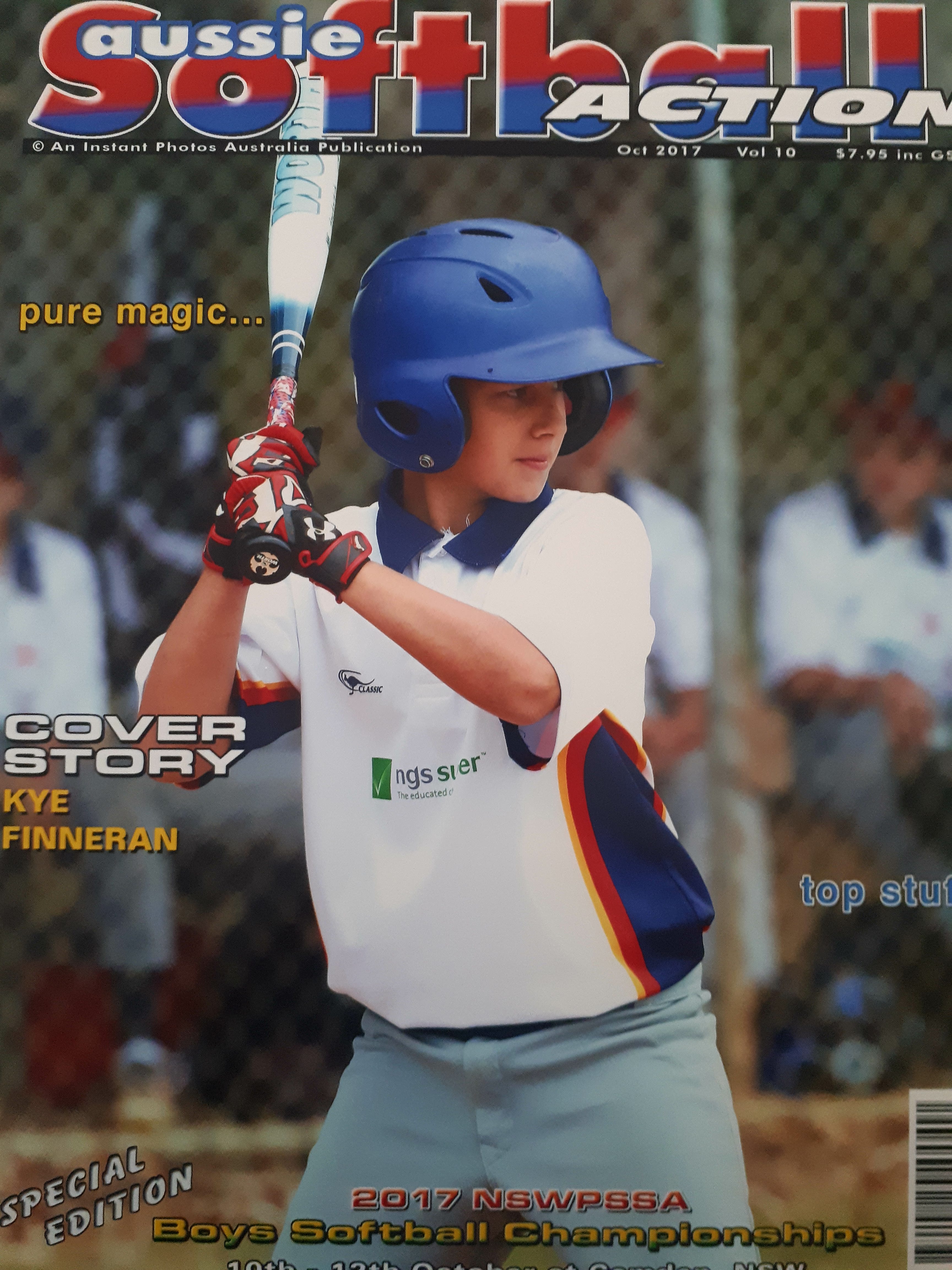 Kye Finneran PSSA Boys Softball batting