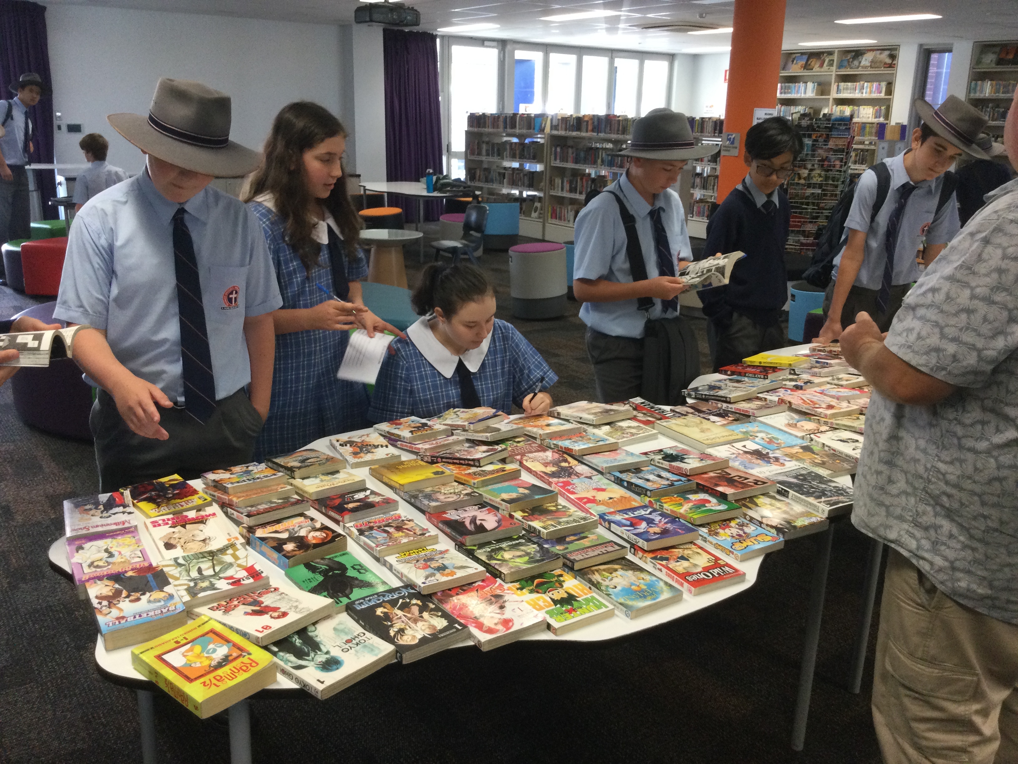 Manga Selection Day in the Senior Library!