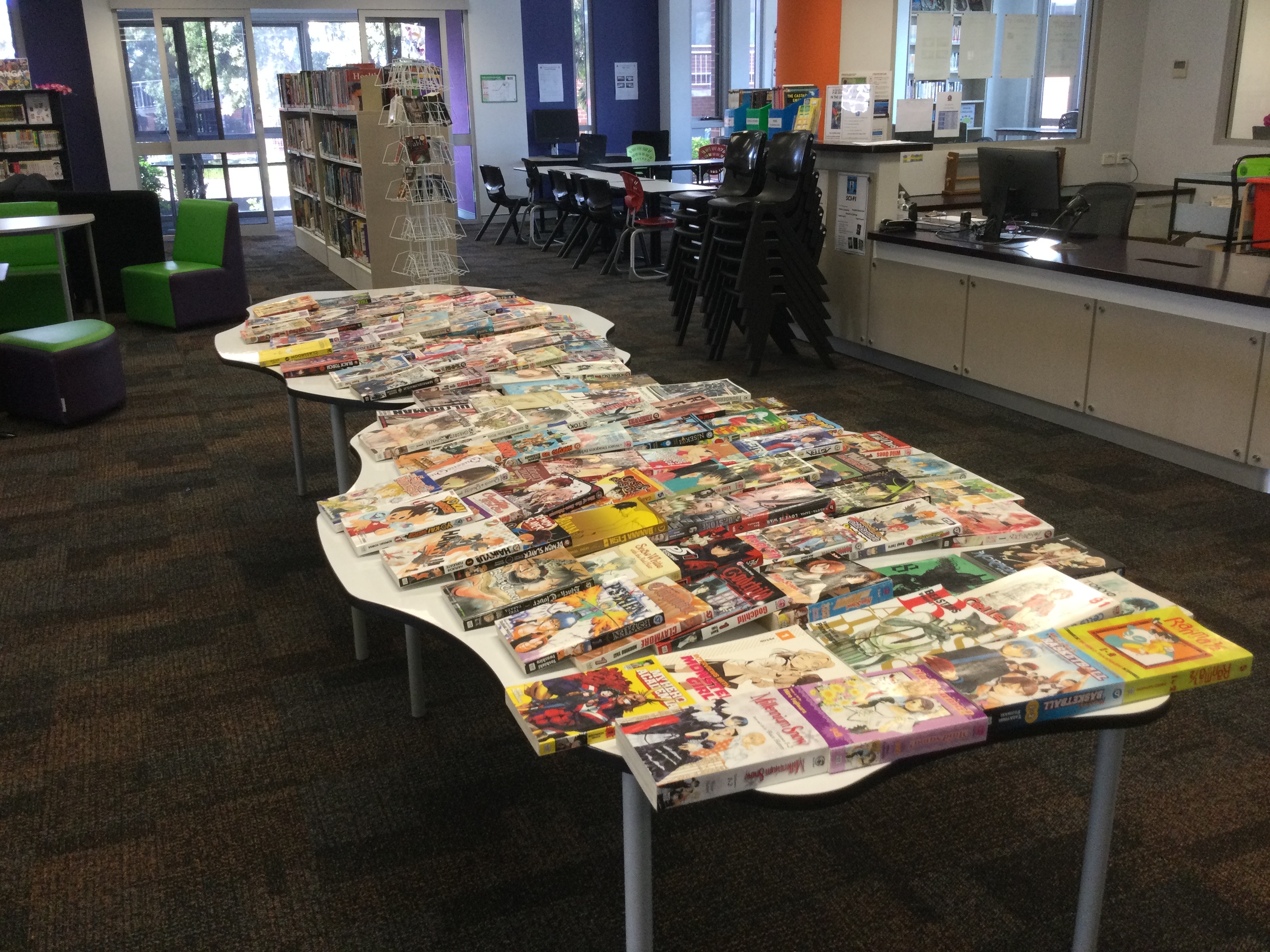 Manga Selection Day in the Senior Library!