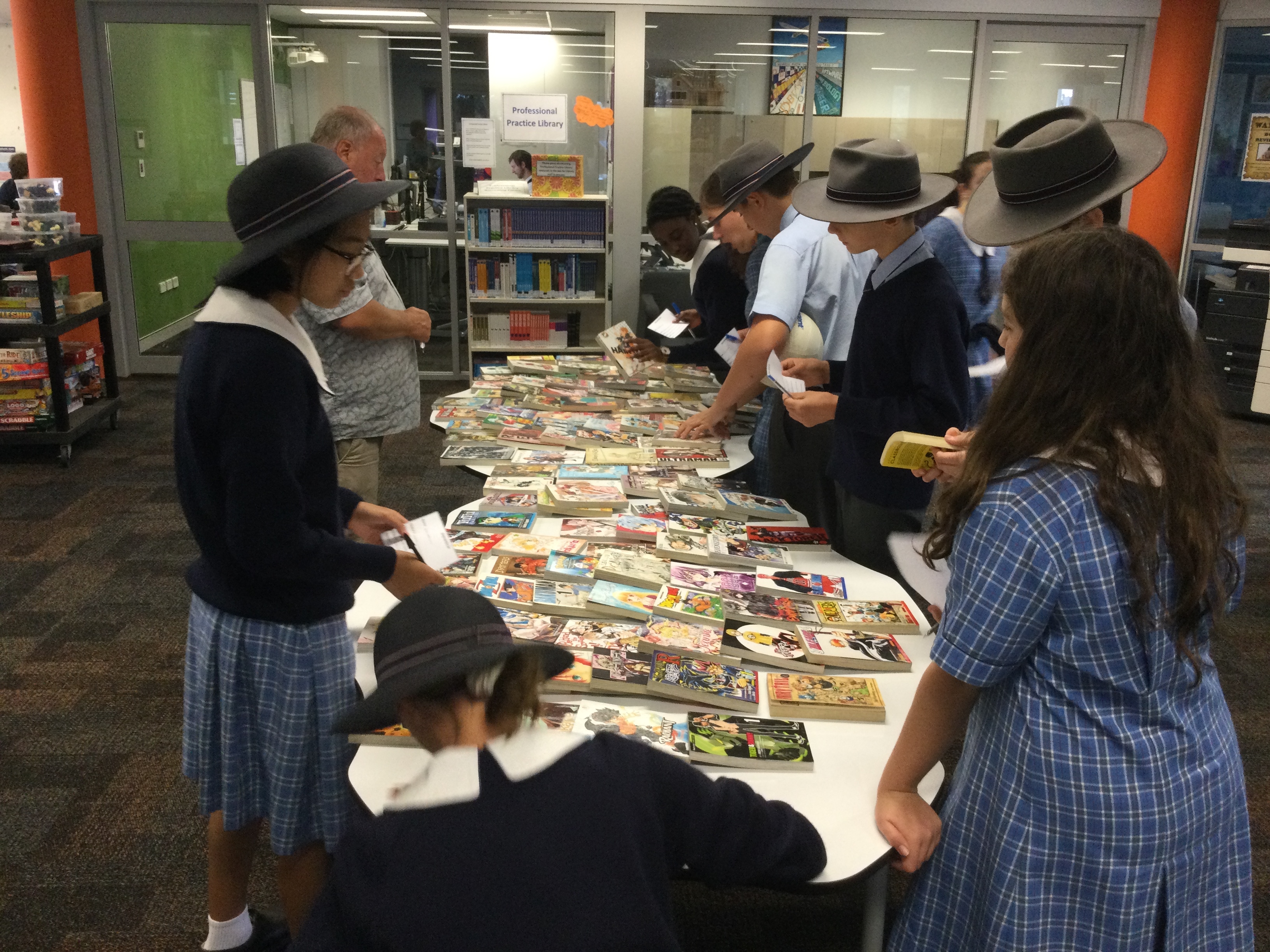 Manga Selection Day in the Senior Library!