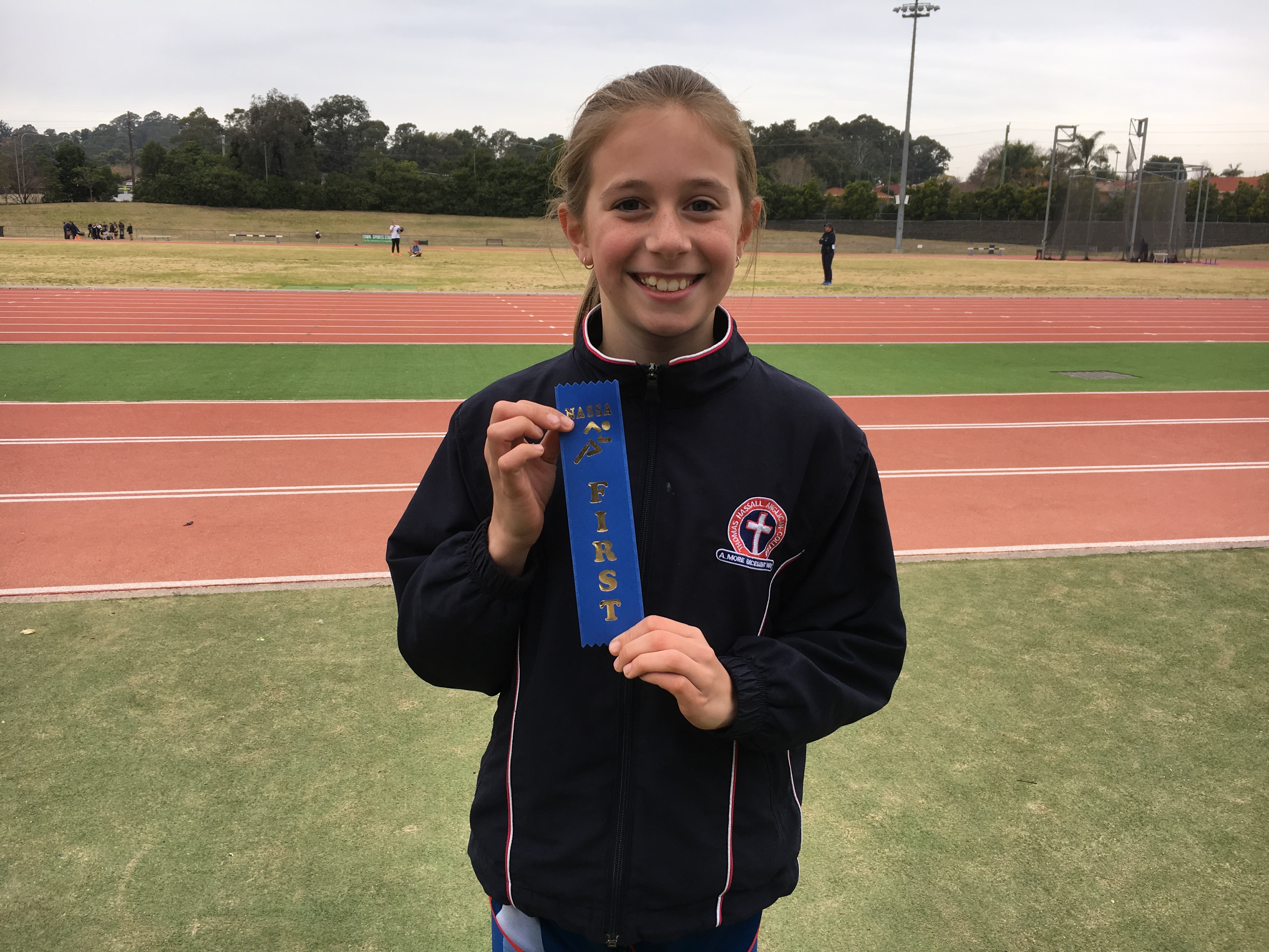 NASSA Junior Athletics Breana Steele ribbon 1st