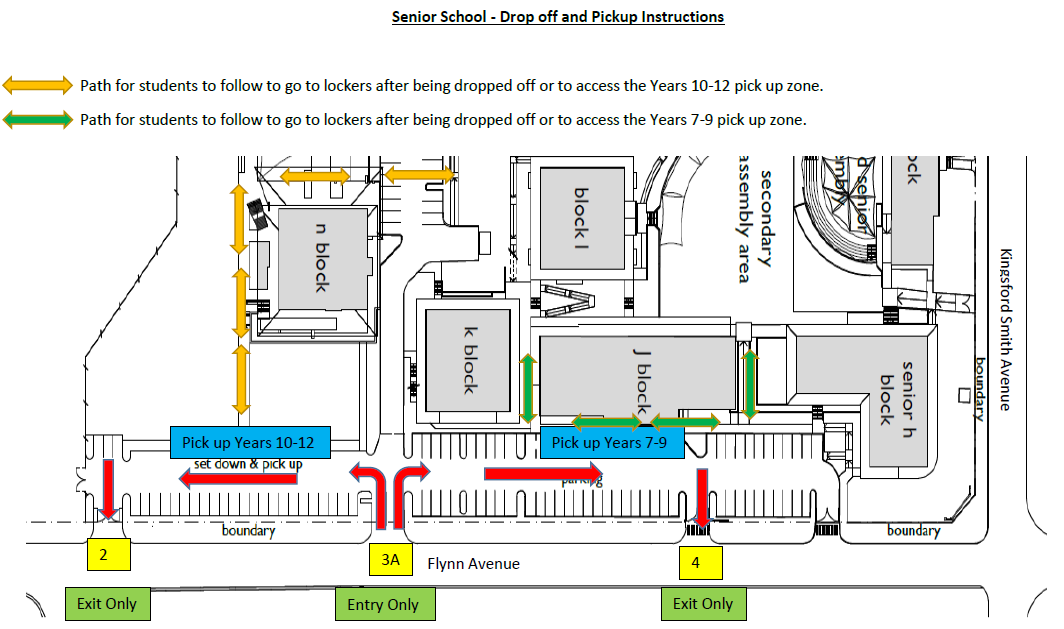 Car Park Arrangements Map