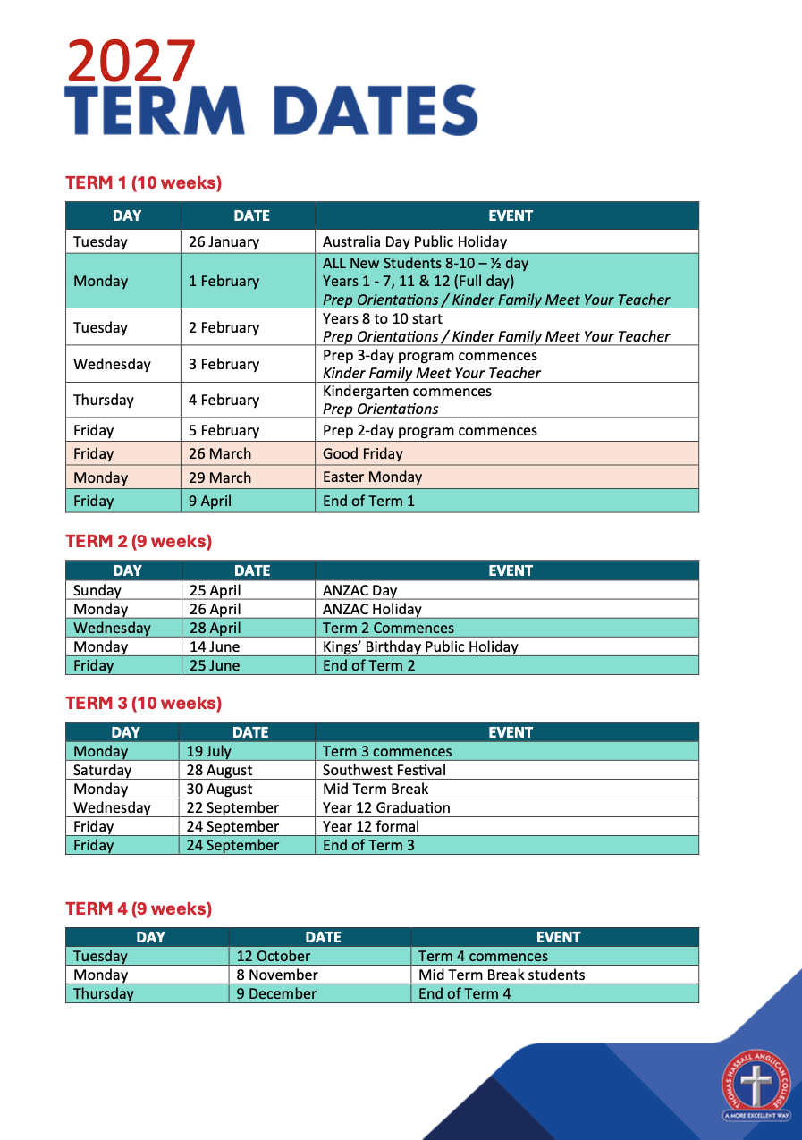 term dates 2027