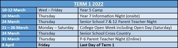 Term Dates 