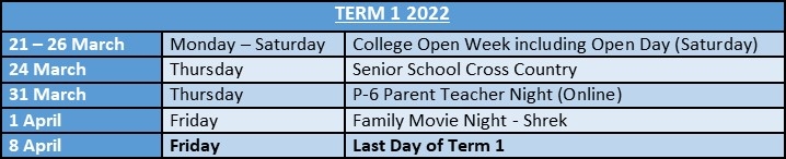 Term Dates