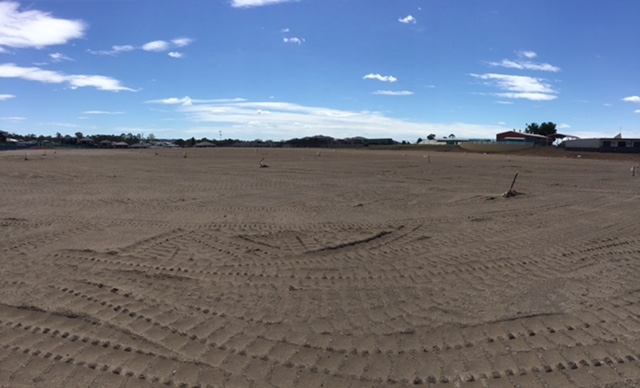 Top-soil in position