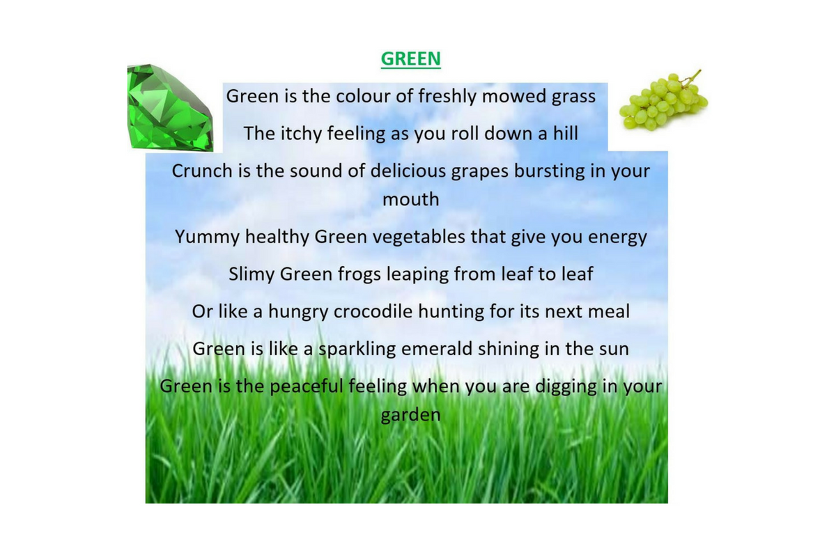 Year 2 poem green