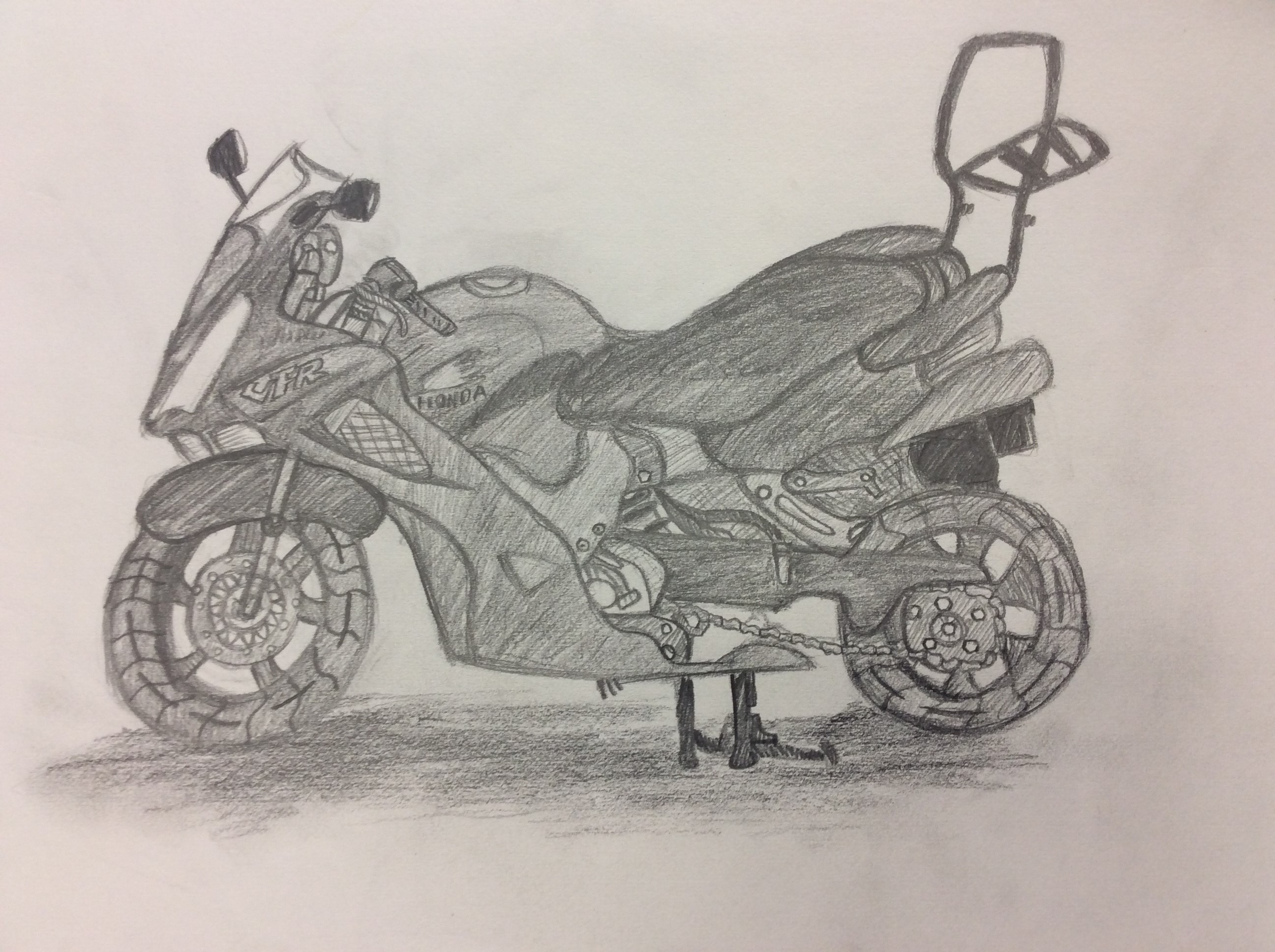 Motorbike Drawing