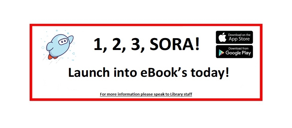 Students now have access to eBooks through the Sora App!