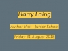 Author Harry Laing visits Junior School