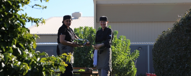 Mrs Riitano's Kitchen staff vegetables passionfruit