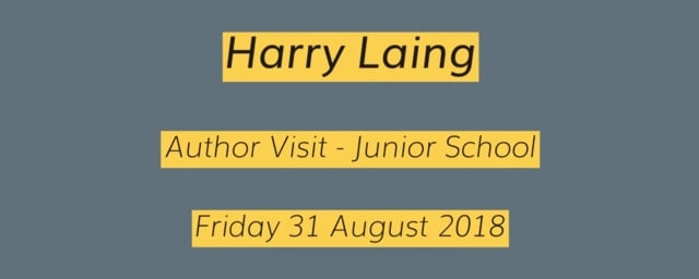 Author Harry Laing visits Junior School