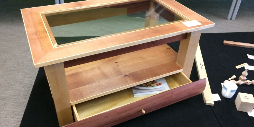 Coffee Table made from Tasmanian Myrtle and Rock Maple Timbers