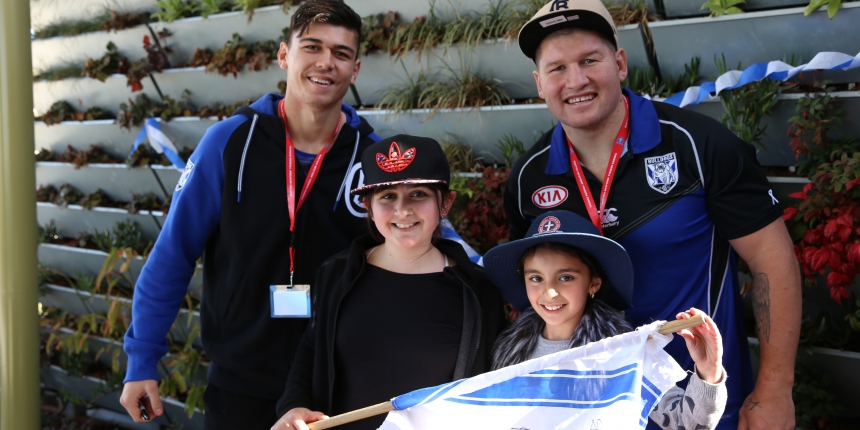 Dads Day in the canteen, MRK, Dads, Cantebury Bulldogs, Bulldogs, fan, Brad Eastwood, Brad Abbey