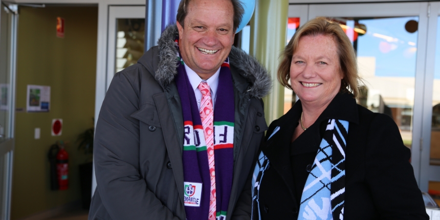 Dads Day in the canteen, MRK, Dads, Cantebury Bulldogs, Bulldogs, fan, Roger Young, Christine Bessant