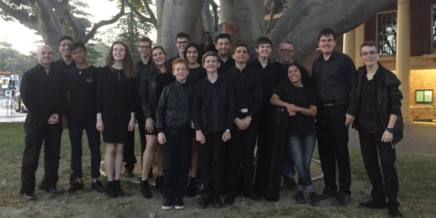 Students perform at Manly Jazz Festival