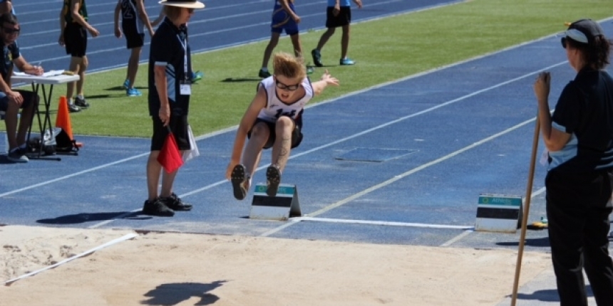 PSSA long jump Luke Moran athletics