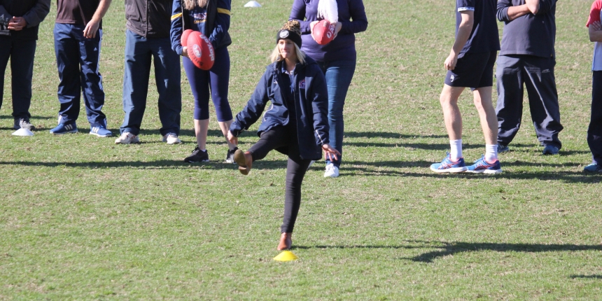 Paul Kelly Cup AFL kicking football