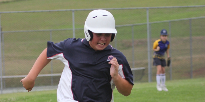 Softball finals running bases