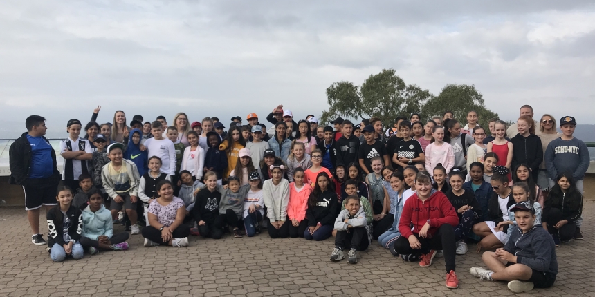 At the top of Mount Ainslie Lookout