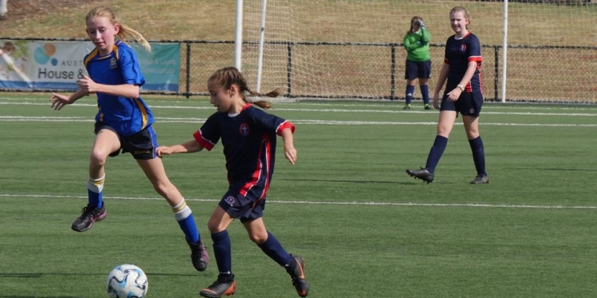 Primary girl football soccer