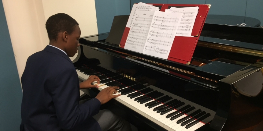 Essentially Ellington Intermediate Stage Band piano