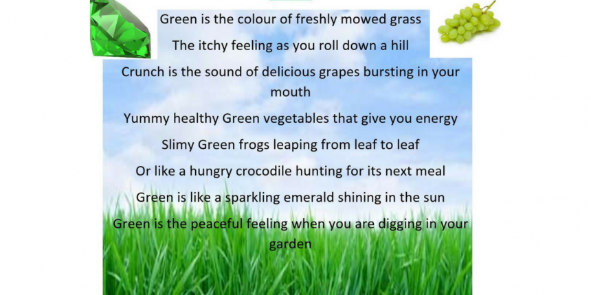 Year 2 poem green