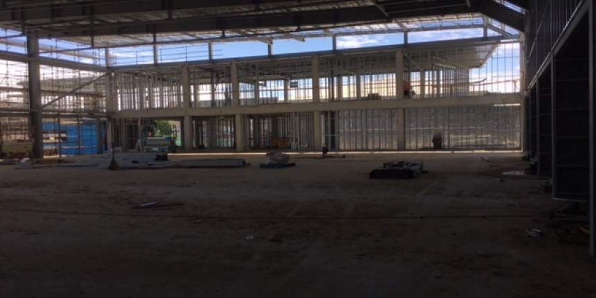 View across the Sports Hall