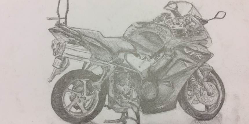 Motorbike Drawing