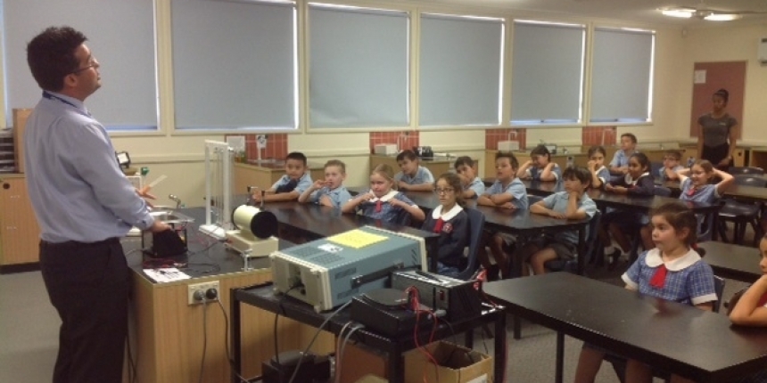 Year two were transfixed by the science experiments