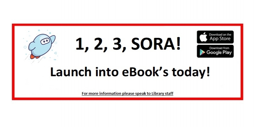 Students now have access to eBooks through the Sora App!